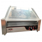 APW Wyott HRS-31 Parrilla de rodillo para hotdogs de superficie inclinada