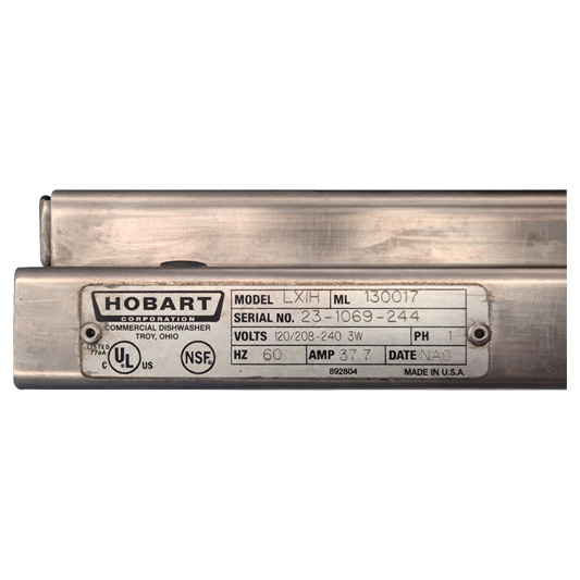 Lava vajillas / Lava loza comercial Hobart LXIH de alta temperatura - Imagen 6