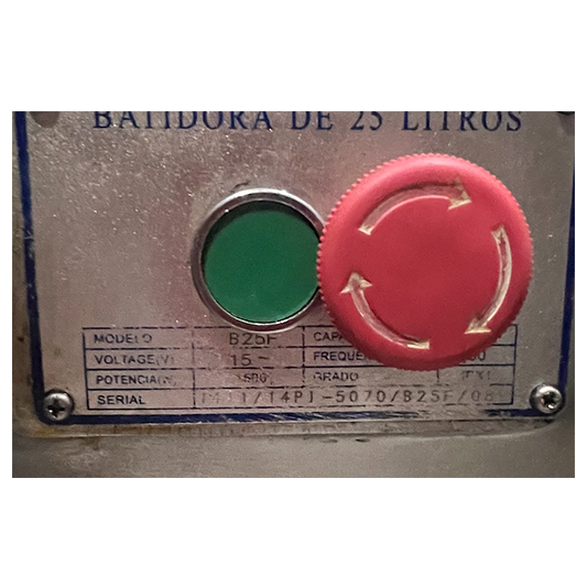 Batidora industrial Comercial de mesa Blazer B25F 25 litros