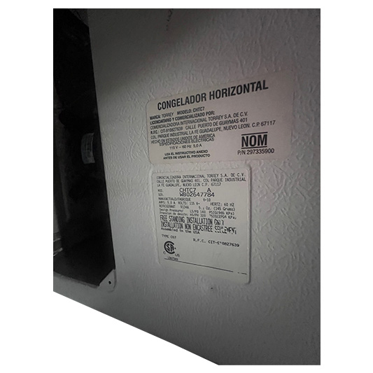 Congelador Horizontal TORREY CHTC7 - Imagen 6