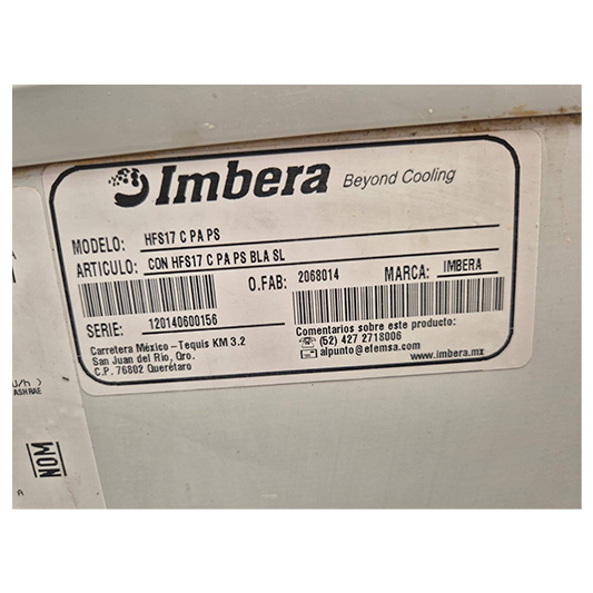 Congelador Horizontal Imbera Tipo Cofre HFS17 - Imagen 6