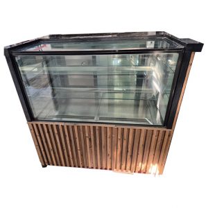 Vitrina Refrigerada Masser RHNVCT1000FGC en acabado madera