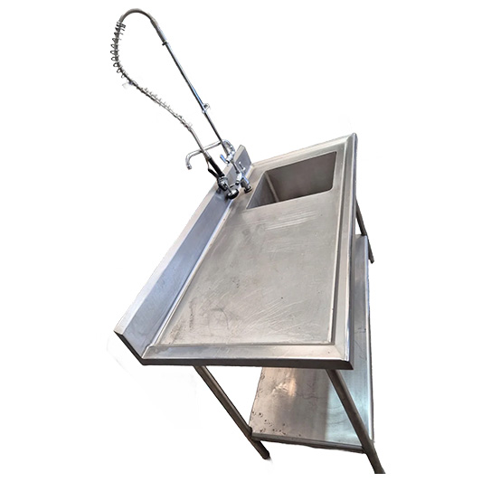 Tarja derecha con llave de prelavado y  repisa inferior - Imagen 4