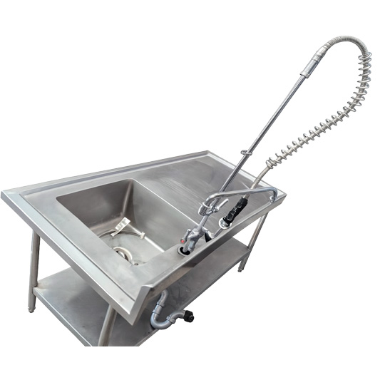 Tarja derecha con llave de prelavado y  repisa inferior - Imagen 3