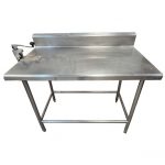 Mesa de Acero Inoxidable con Abrelatas Industrial