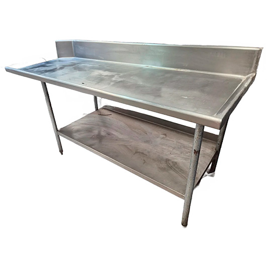 Mesa de Trabajo de Acero Inoxidable con Repisa Inferior - Imagen 2