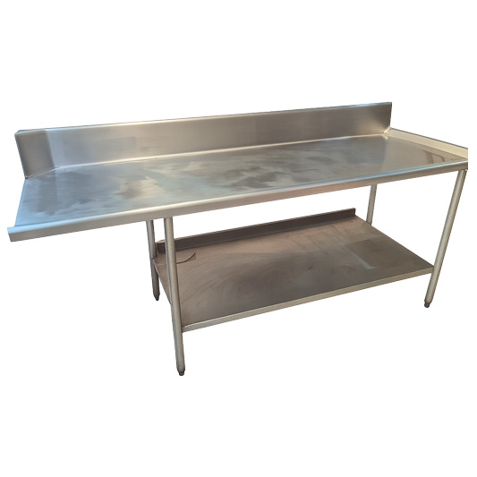 Mesa de Trabajo de Acero Inoxidable con Repisa Inferior - Imagen 3