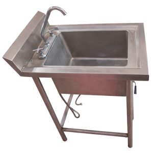 Tarja sencilla en acero inoxidable