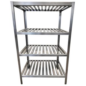 Rack en acero inoxidable de 4 niveles