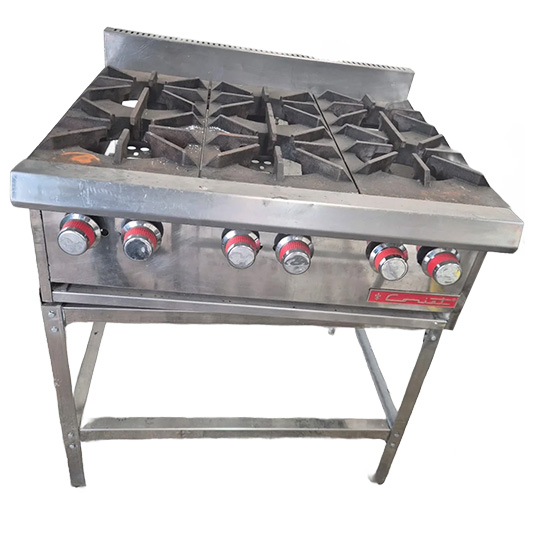 Estufa Industrial de 6 Quemadores a gas Coriat