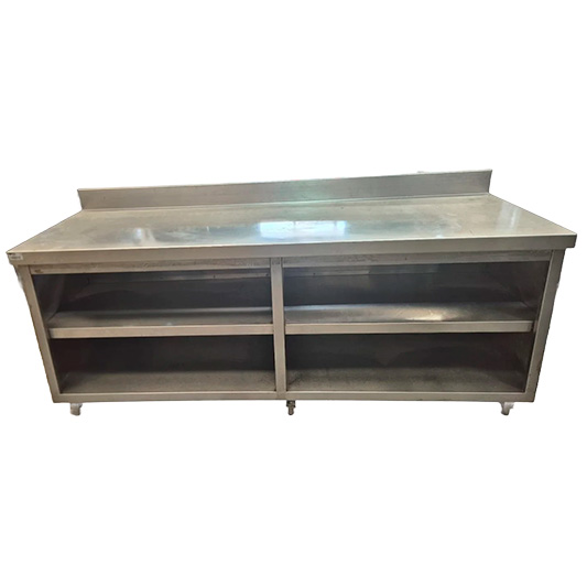 Mesa de Trabajo en Acero Inoxidable con entrepaños