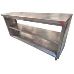 Mesa de Trabajo en Acero Inoxidable con dos entrepaños