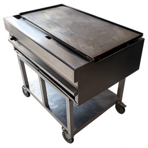 Plancha Industrial a gas de acero inoxidable