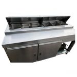 Mesa Fría Refrigerada Acero Inoxidable Genérica