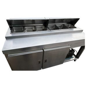 Mesa Fría Refrigerada Acero Inoxidable Genérica