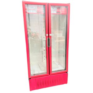Refrigerador exhibidor de dos puertas de cristal